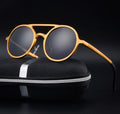 Retro Aluminum Magnesium Sunglasses Polarized Vintage Eyewear Accessories Women Sun Glasses Driving Men Round Sunglasses