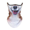 3D Animal Neck Warmer Scarf Half Face Mask Bicycle Winter Snowboard Balaclava Halloween Party Cat Dog Panda Pig Wolf Windproof