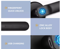 Electronic Handle Smart Door Lock Fingerprint Biometric Digital Code Door Lock