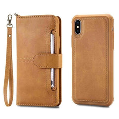 Luxury Leather Wallet Phone Case w Detachable Case for iPhone 11 XS Max 7 8  XR X | Flip Folio w Card Holder