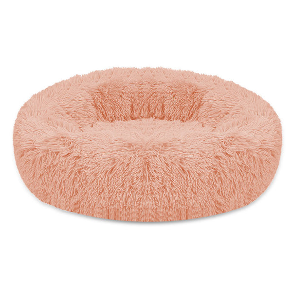 🐶Calming Dog Bed | Soft Round Plush Anti Anxiety Dog Bed for Small Medium| Self-Heating Comfort Dog Bed For Anxiety
