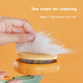 🎃 🎃  Pumpkin Pet Brush, Self Cleaning  Brush for Shedding Dog Cat  _mkpt44