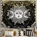 Mandala White Black Sun And Moon Tapestry Wall Hanging Gossip Tapestries Hippie Wall Rugs Dorm Decor Blanket Home Decor Tapestry