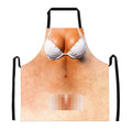 Funny Aprons for Men Adjustable Bib BBQ Cooking Kitchen Grilling Belly Aprons Gag Gifts #NS54 _mkpt