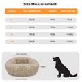 🐶Calming Dog Bed | Soft Round Plush Anti Anxiety Dog Bed for Small Medium| Self-Heating Comfort Dog Bed For Anxiety