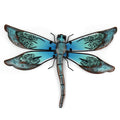 Metal Dragonfly with Glass Wall Artwork for Garden Decoration Animal Outdoor Statues and Sculptures Decoration of Yard #NS54 _mkpt