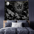 Mandala White Black Sun And Moon Tapestry Wall Hanging Gossip Tapestries Hippie Wall Rugs Dorm Decor Blanket Home Decor Tapestry