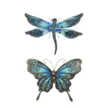 Metal Dragonfly and Butterfly Wall Art for Garden Decoration Outdoor Decorative  Wall Artwork Hanging Decoration Miniaturas #ns23 _mkpt