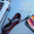 NEW 1.8m LED USB Cable Fast Phone Charging Data Cord For iPhone 12 Mini 11 Pro XS MAX XR X 8 7 6 6S 5 5S 5S SE Plus iPad Air