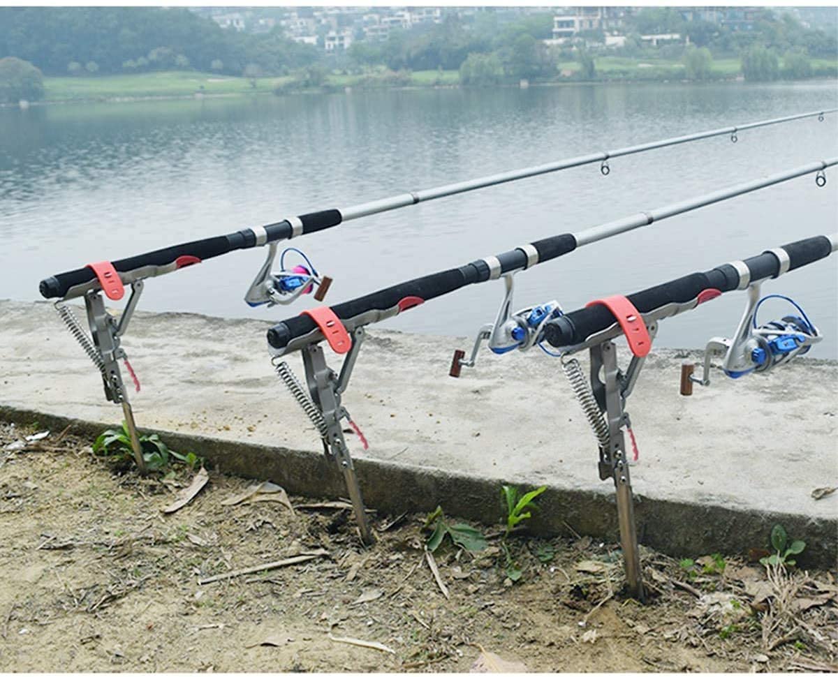 Automatic Spring Fishing Rod Holder Ground Fishing Pole Holder Auto Fi