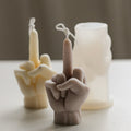 Erect Middle Finger Silicone Candle Mold for DIY Aromatherapy Candle Plaster Ornaments Soap Epoxy Resin Mould Handicrafts Making
