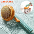 🎃 🎃  Pumpkin Pet Brush, Self Cleaning  Brush for Shedding Dog Cat  _mkpt44