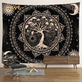 Yin and Yang Sun Moon Star Tapestry #ns23 _mkpt