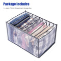 Foldable Portable Storage Box Compartment Storage Box Jeans Divider Closet Organizer  _mkpt44