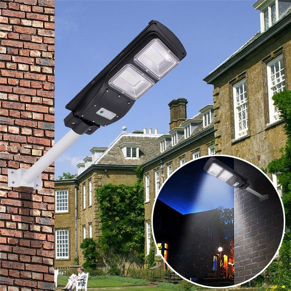 Solar Street Light - 120/180 LED 60/90W w/ PIR Motion Sensor (use Outdoor Wall Lamps Solar Landscape Garden Lights) - P&Rs House