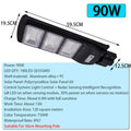 Solar Street Light - 120/180 LED 60/90W w/ PIR Motion Sensor (use Outdoor Wall Lamps Solar Landscape Garden Lights)