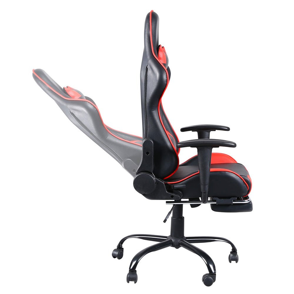 Ergonomic High Back Racing Style Reclining Office Chair Adjustable Rotating Lift Chair PU Leather Gaming Chair Laptop Desk Chair with Footrest