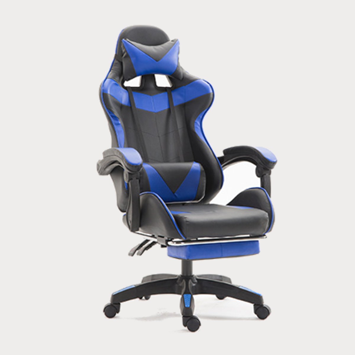 Ergonomic High Back Racing Style Reclining Office Chair Adjustable Rotating Lift Chair PU Leather Gaming Chair Laptop Desk Chair with Footrest
