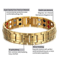 Rainso Bracelets Bangles|  Men Magnetic Therapy Germanium Male Wristband|  Health Hologram Bracelets