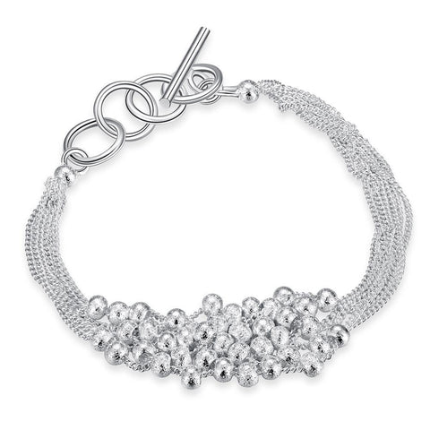 Bubble Pearl Bracelet in 18K White Gold Plated