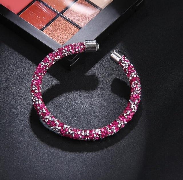 Exquisite Crystal Cuff Bracelet Brand|  Open Bangles For Women| Fashion Jewelry Bangle