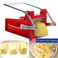 Stainless Steel French Fry Cutter Potato Vegetable Slicer Chopper Dicer 2 Blades - P&Rs House