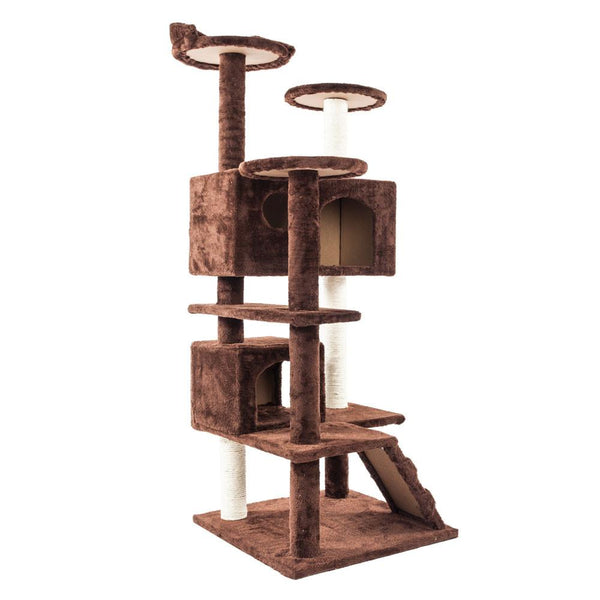 Pet Cat Tree Tower Condo Scratcher Kitty Pet Mansions Furniture - P&Rs House