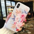 Flower Silicon Phone Case For iPhone 7 8 Plus XS Max XR | Rose Floral Cases For iPhone X 8 7 6 6S Plus 5 SE Soft TPU Cover