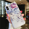 Flower Silicon Phone Case For iPhone 7 8 Plus XS Max XR | Rose Floral Cases For iPhone X 8 7 6 6S Plus 5 SE Soft TPU Cover
