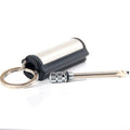 New Fashion Permanent Striker Lighter Match Silver Metal Key Chain