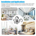 3D DIY  Home Modern Large Wall Clock Sticker Home Room Decor Art Decor  22- Silver _mkpt44