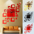 Modern DIY 3D Large Wall Clock Mirror Surface Sticker Art Design Home Decor Room _mkpt44