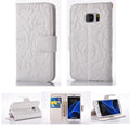 White Leather Flip Flower Cover Case Wallet  For Samsung S20 Ultra/S10plus/S9/S8/Note10