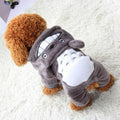 Warm Totoro Hoodie Costume Apparel Dog Puppy Clothes Cat Pet Jacket Coat Sweater
