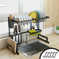 Stainless Steel Sink Drain Rack Kitchen Shelf Dish Cutlery Drying Drainer Holder