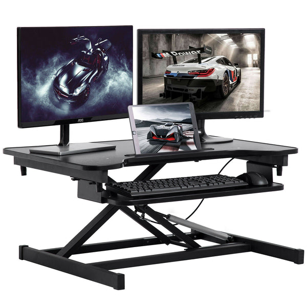 Standing Desk Coverter Stand Up Desk Adjustable Desk 32 inches Riser Home Office - P&Rs House