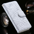 White Leather Flip Flower Cover Case Wallet  For Samsung S20 Ultra/S10plus/S9/S8/Note10 - P&Rs House