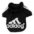 Adidog Dog Hoodie 2 Legs Jumpsuit Puppy Hoodies Coat Sweatshirt Sports Outfits