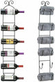Wall Mount Wine/Towel Rack Storage Organizer (Holds 6 Bottles) #ns23 _mkpt