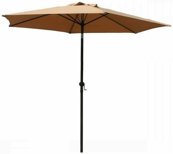 Patio Umbrella 9' Aluminum Outdoor Patio Market Umbrella Tilt W/Crank - P&Rs House