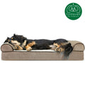FurHaven Pet Cooling, Orthopedic, Memory Foam Chenille Soft Woven Sofa Dog Bed
