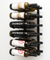 VintageView® WS23 2-Foot 18 Bottle Wall Mounted Wine Rack in Satin Black.