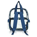 Clear Backpack School Pack See Through Bag in Navy Blue  FAST SHIPPING #ns23 _mkpt