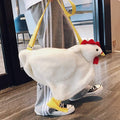 Cartoon Chicken White Shoulder Bag #ns23 _mkpt