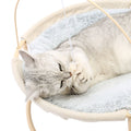 Pet Cat Hammock Bed, Cute Swing Hammock Bed for Kitten and Cats with Dangling Ball for Kitty, B