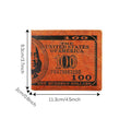 Mens Leather Wallet Bill Money Billfold US 100 Dollar Safe Purse Bifold US FAST #ns23 _mkpt