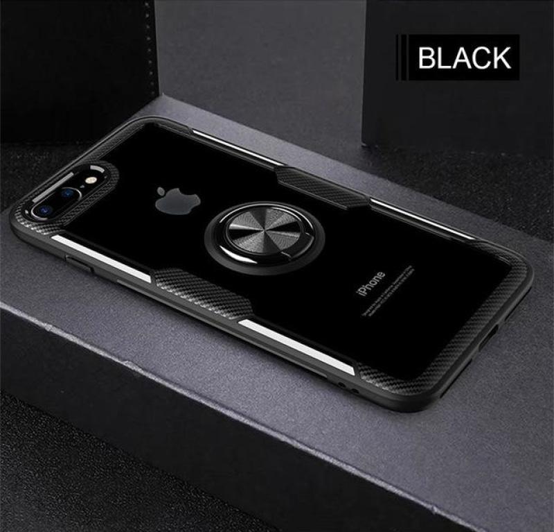 Luxury Silicone Soft Bumper Case For IPhone 8 6 6s 7 Includes Car Holder Ring | STANDOUT Case For IPhone X XR XS Max Shockproof Phone Case